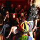 Anne Hathaway, Patricia Field Grimace At Miss Sixty Model